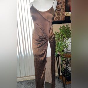 SKIMS Soft Lounge Twist Front Maxi Dress